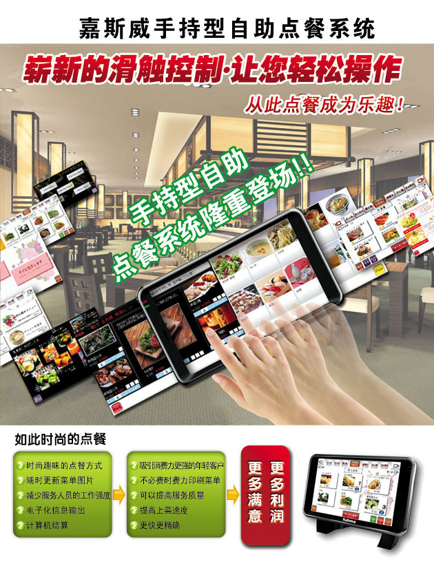 手持觸摸屏點餐系統(tǒng)